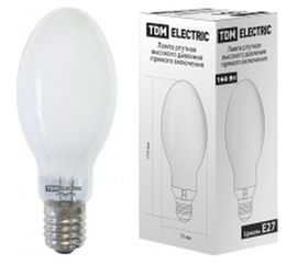 Ртутная лампа высокого давления TDM ДРВ 160 Вт Е27 SQ0325-0019 