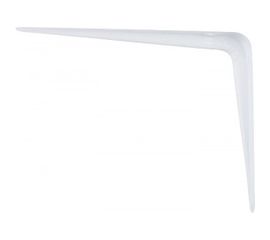 Угловой кронштейн с ребром СИБРТЕХ 125х150 мм белый 93951 