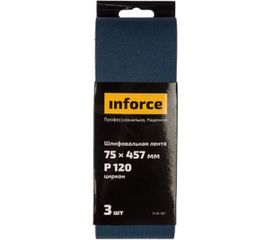 Лента шлифовальная (3 шт; 75х457 мм; P120) Inforce 11-01-501 