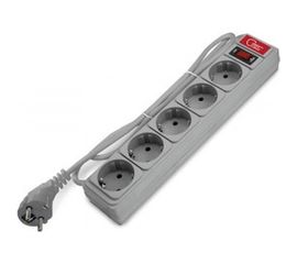 Сетевой фильтр СОЮЗ ПВС, 3*0.75, 1.5м, серый, премиум упаковка 1328 