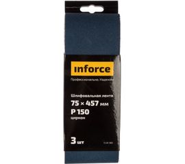 Лента шлифовальная (3 шт; 75х457 мм; P150) Inforce 11-01-502 