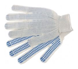 Перчатки х/б с ПВХ Россия Протектор 10 класс, 10пар/уп 67806 