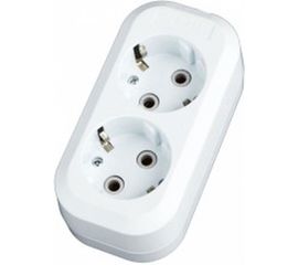 Розеточная колодка TDM 2 гнезда 16А белая SQ1806-0015 