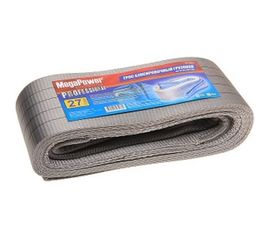 Буксировочный грузовой трос MEGAPOWER 27000кг длина 6 метров, ширина ленты 120мм петля-петля M-75627 