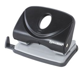 Дырокол BRAUBERG "Original", до 20 листов, черный, 222539 