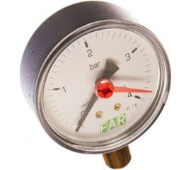 Манометр 0-4 бар, 1/4" (радиальное соединение), 63 мм FAR FA 2500 R04 