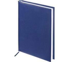 Недатированный ежедневник BRAUBERG А5 138х213 мм "Select", балакрон, 160 л., темно-синий, 123430 