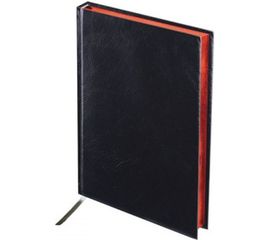 Недатированный ежедневник BRAUBERG А5 138x213 мм "Black Jack", под старинную кожу, 160 л., красный 123844 