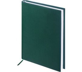 Недатированный ежедневник BRAUBERG А5 138х213 мм "Select", балакрон, 160 л., зеленый, 123431 