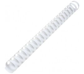 Пластиковые пружины для переплета BRAUBERG 50 шт., белые 530927 