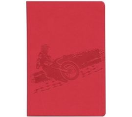 Блокнот BRAUBERG Sport А5 148 х218 мм, 128 л, кожзаменитель с тиснением, клетка, 125220 