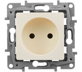 Механизм розетки Legrand 1-м СП Etika 2К 16 А без заземления винтовые зажимы слоновая кость Leg 672320 