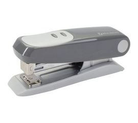 Серый степлер BRAUBERG №24/6, 26/6 Germanium 226576 