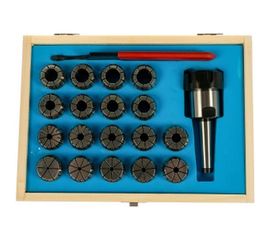 Патрон цанговый КМ2ER32 хвостовик конус Морзе DIN228A с набором цанг 18 шт., 3-20 мм GRIFF b220413 