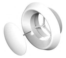 Анемостат приточно-вытяжной регулируемый с фланцем АБС 125 мм ERA 12,5АПВП 