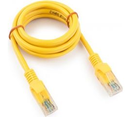 Патч-корд Cablexpert UTP PP12-1M/Y кат.5e, 1м, литой, многожильный жёлтый PP12-1M/Y 