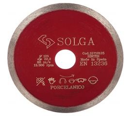 Диск алмазный сплошной (125х22,2 мм) HARD CERAMICS Solga Diamant 15710125 