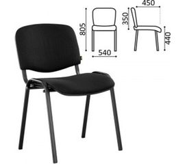Стул для персонала и посетителей BRABIX Iso CF-005 черный 531971 