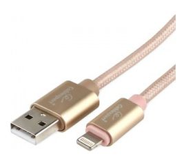 Кабель для Apple Cablexpert AM/Lightning, длина 1.8м, золотой CC-U-APUSB01Gd-1.8M 