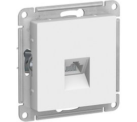 Механизм компьютерной розетки Schneider Electric ATLAS DESIGN RJ45 белый ATN000183 