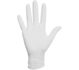 Латексные опудренные перчатки ЛАЙМА, белые, размер M, 50 пар 605021 