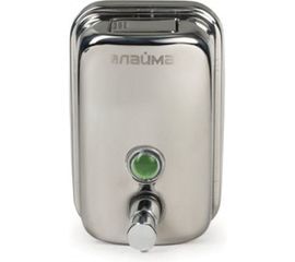 Диспенсер для жидкого мыла ЛАЙМА 0,5 л, нержавеющая сталь, зеркальный 601795 