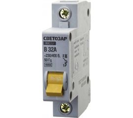 Автоматический выключатель Светозар 1-полюсный B тип расцепления 32 A 230/400 В 49050-32-B 