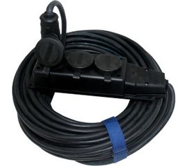 Силовой удлинитель-шнур ЭНАРГИТ КГ 3*2,5, 3 розетки, 30 метров, ip 44, вилка и колодка КГ325-30-3-44 