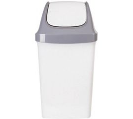 Ведро-контейнер с крышкой для мусора IDEA 50л, Свинг 74х40х35 см, серое М2464 600160 