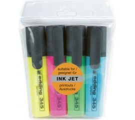 Набор заправляемых текстовыделителей Edding Ассорти, 2-5 мм, 4 цвета E-345/4S 