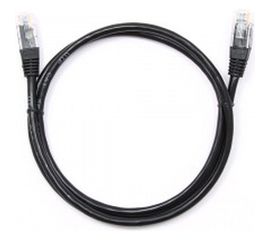 Патч-корд Cablexpert UTP PP12-1M/BK кат.5e, 1м, литой, многожильный чёрный PP12-1M/BK 
