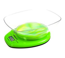 Кухонные весы ERGOLUX ELX-SK04-C16 салатовые до 5 кг со съемной чашей 13605 