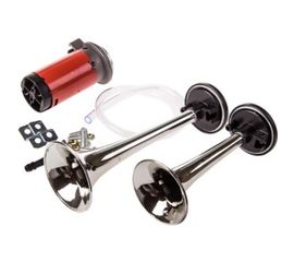 Сигнал звуковой SKYWAY, воздушный, 160/220мм, 12V, 110dB, 10А, 2 рожка S07601005 