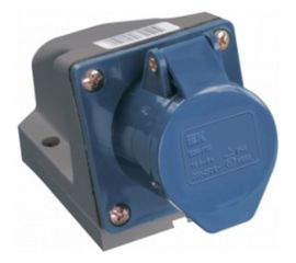 Розетка наружной установки IEK 32А 2P+Е 220В IP44 123 ИЭК PSR11-032-3 