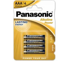 Щелочная батарейка Panasonic LR03 AAA Alkaline 1.5В бл/4 5410853056560 