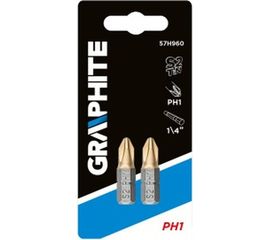 Бита (2 шт; PH1; 25 мм) GRAPHITE 57H960 