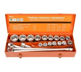 Набор головок АвтоDело 3/4", 19-50 мм, 20 предметов 39833 10247 