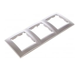 Универсальная рамка Simon 3 поста, алюминий 1500630-033 