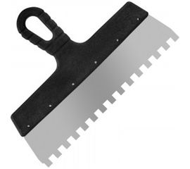 Фасадный зубчатый шпатель (нержавеющая сталь, 300мм, зуб.10x10мм) Remocolor Мастер 12-9-300 