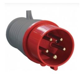 Электрическая кабельная вилка IEK 16А 3P+E+N 380В IP44 015 ИЭК PSR02-016-5 