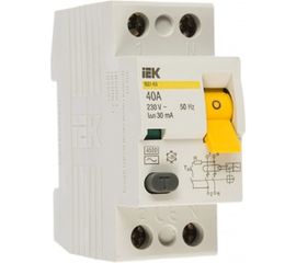 Выключатель дифференциального тока IEK 2п 40A 30mA тип AC ВД1-63 ИЭК MDV10-2-040-030 