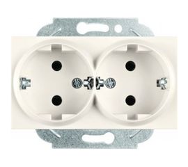 Розетка Panasonic 2-я c/з крем Karre Plus 54891 WKTT0205-2BG-RES 