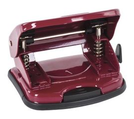 Дырокол BRAUBERG металлический Universal, до 25л, бордовый 222552 