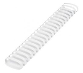 Пластиковые пружины для переплета BRAUBERG 50 шт., 51 мм, белые 530935 