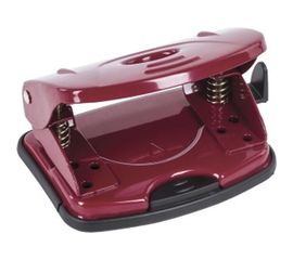 Дырокол BRAUBERG металлический Universal, до 20л, бордовый 222551 