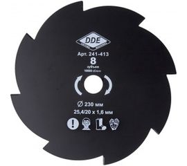 Диск GRASS CUT (230х25.4/20 мм; 8 зубьев) для триммеров DDE 241-413 
