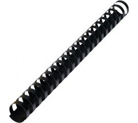 Пластиковые пружины для переплета BRAUBERG 50 шт., черные 530926 