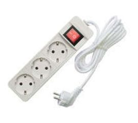 Бытовой удлинитель СОЮЗ, ТМ, 3500Вт, с/з, выключатель, 3гн, ПВС, 10м 481S-8310 