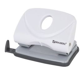 Дырокол BRAUBERG "Original", до 20 листов, белый, 227787 