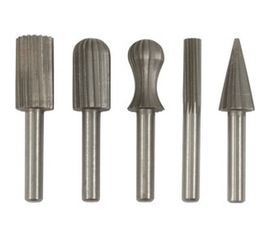 Шарошки для фигурных отверстий по металлу, HSS сталь, 5 шт. FIT HQ 36476 